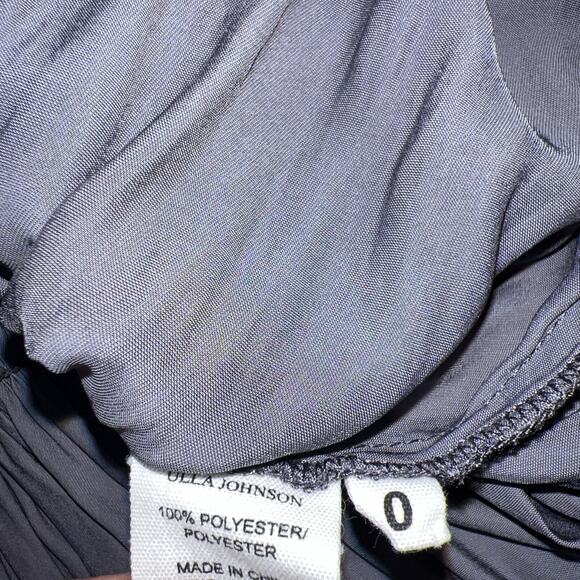 ULLA JOHNSON Kiko Dress In Midnight Gray Size 0 Y2K Lagenlook A001417 - Picture 6 of 7